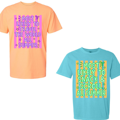 End of the Year Most Likely to tees