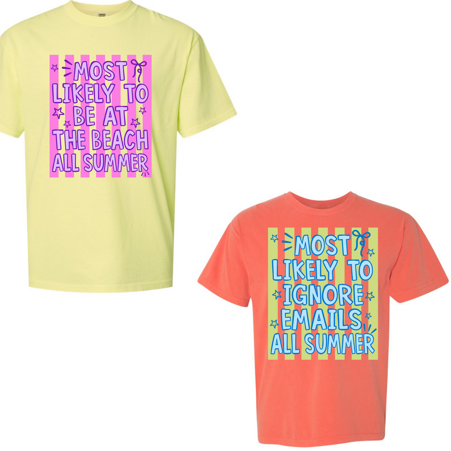 End of the Year Most Likely to tees