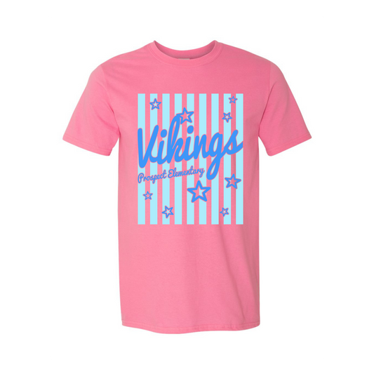 Custom Stars and Stripes School Spirit Shirt